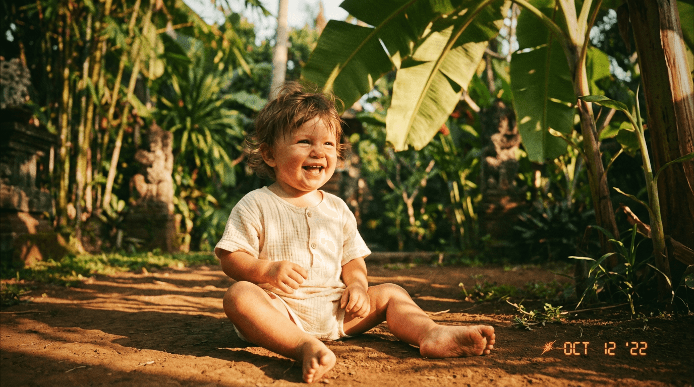 When AC Hits Hard: Dressing Your Baby for Bali's Cold-Hot Days